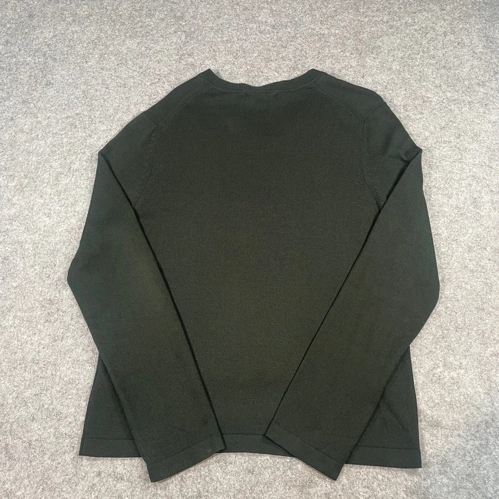 Banana Republic Silk Cashmere Mens Sweater M Dark Green Office